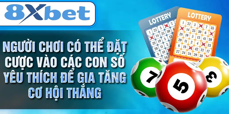 Người chơi có thể đặt cược vào các con số yêu thích để gia tăng cơ hội thắng Người chơi có thể đặt cược vào các con số yêu thích để gia tăng cơ hội thắng